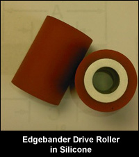 Edgebander Drive Roller in Silicone